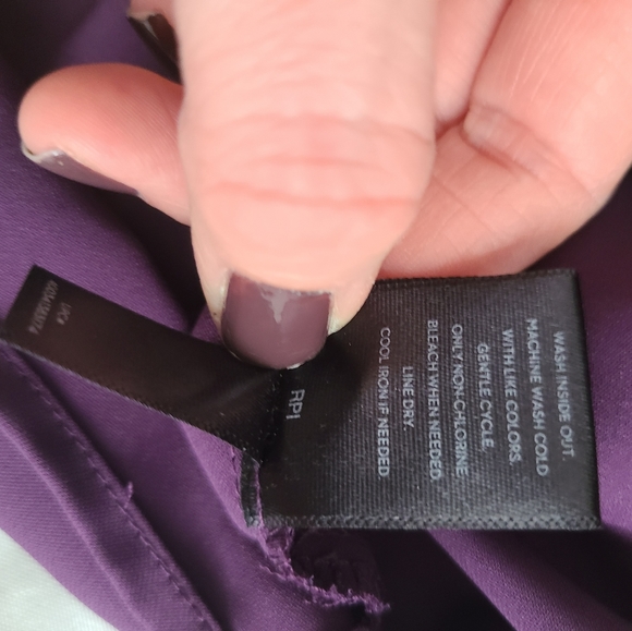 Simply Vera Wang Purple Blouse - Picture 7 of 9